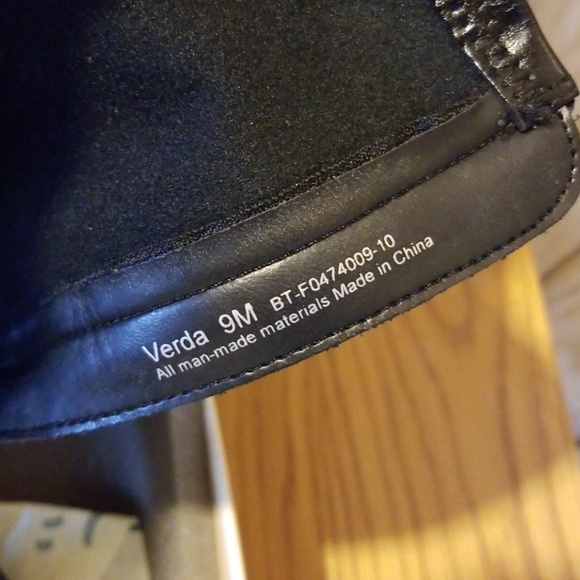 Black Faux Leather Boots - Picture 7 of 7